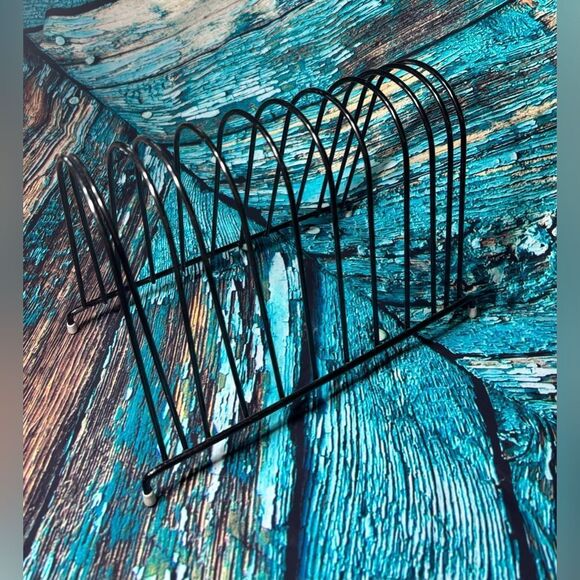 Desktop Organizer Wire Desk File Organizer Vertical Metal Stand up File Stand - Picture 3 of 5